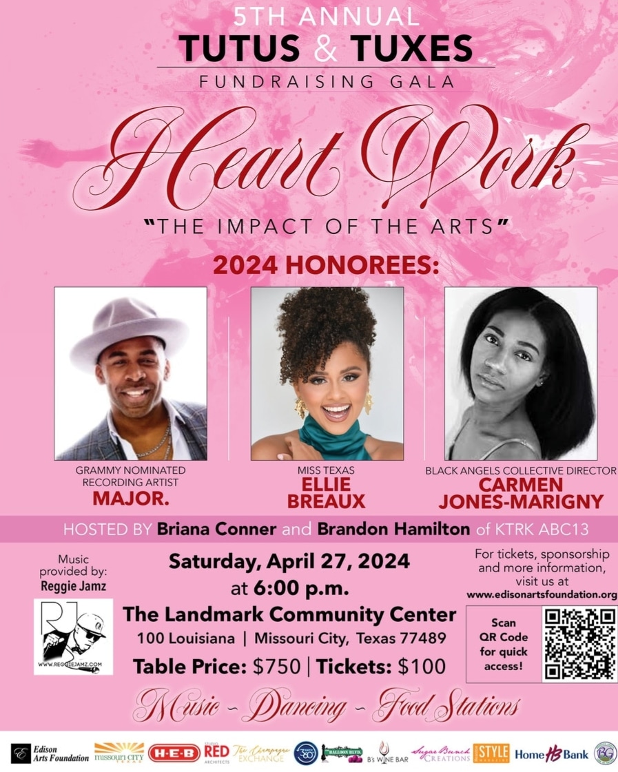 ceblitz's tweet image. Join us this Saturday!!
Come out for an evening of music, dancing and wonderful food!! Our hosts for the evening is ABC 13 KTRK the fabulous @BrianaReports and debonair Brandon Hamilton!!
Tickets available at edisonartsfoundation.org