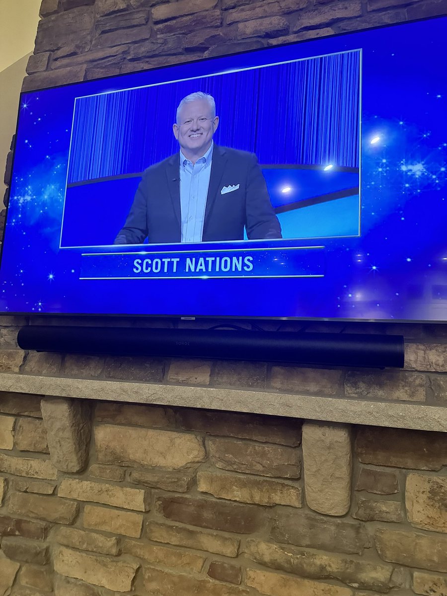 We @DonaldKey are catching up on @Jeopardy episodes and this happened! Not surprised as @ScottNations is one my favorite options strategists. Bonus Ernest Hemingway reference. 🌟🌟🌟