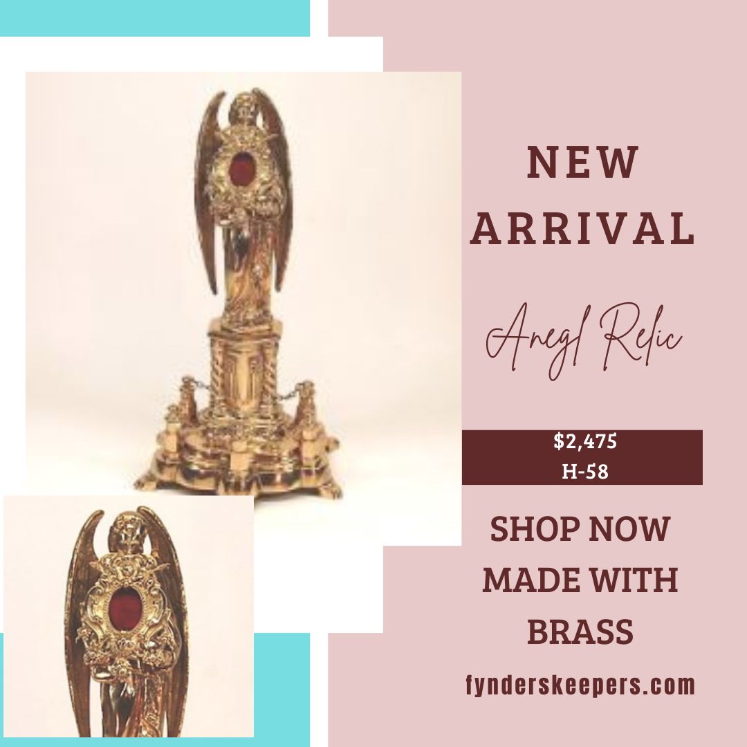 Angelic Relic holder for sale! Contact us today at 913-871-6444 or email us at fyndersinfo@gmail.com

fynderskeepers.com/store/p2069/H-…

#catholic #CatholicX #CatholicChurch
