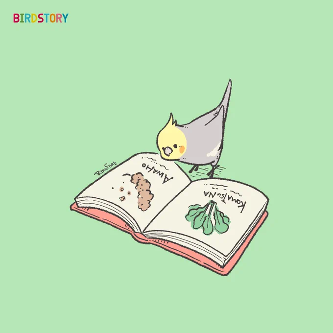 おはようございます。本日は4月23日、子ども読書の日とのことです#BIRDSTORY #オカメインコ #読書 