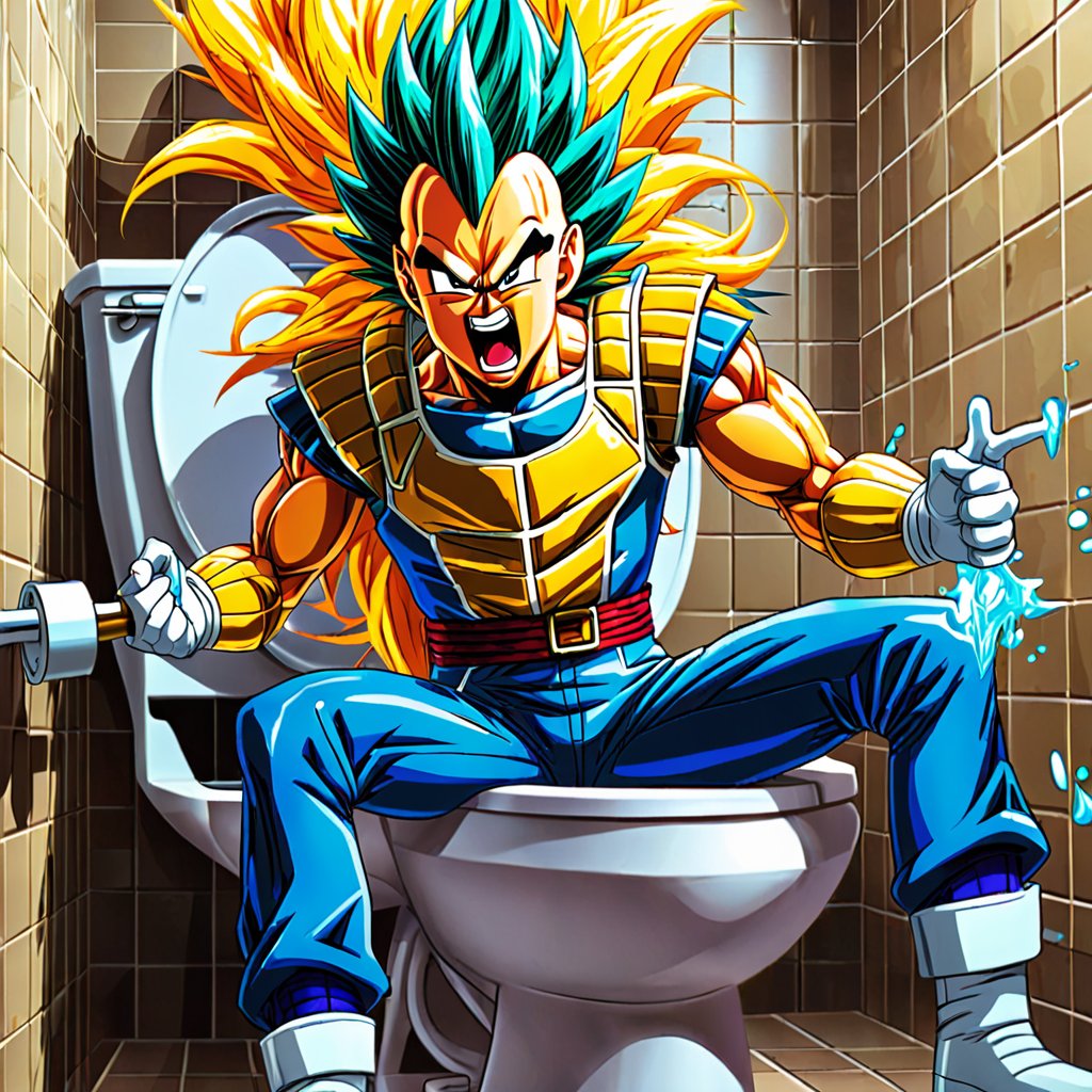 melinarguez's tweet photo. アニヲタの間では、あるアニメのキャラクターが「トイレに流してはいけない最強の存在」として知られている。それは『ドラゴンボールZ』のベジータ。実はベジータはサイヤ人であり、サイヤ人は地球の水に非常に弱く、触れると体が溶けてしまう。そのため、もしベジータがトイレに流されたら、文字通り溶けてなくなってしまうのだ。この事実は、アニヲタの間では「ベジータトイレ流伝説」として語り継がれており、ベジータをトイレに流すことは絶対にしてはいけないタブーとされている。