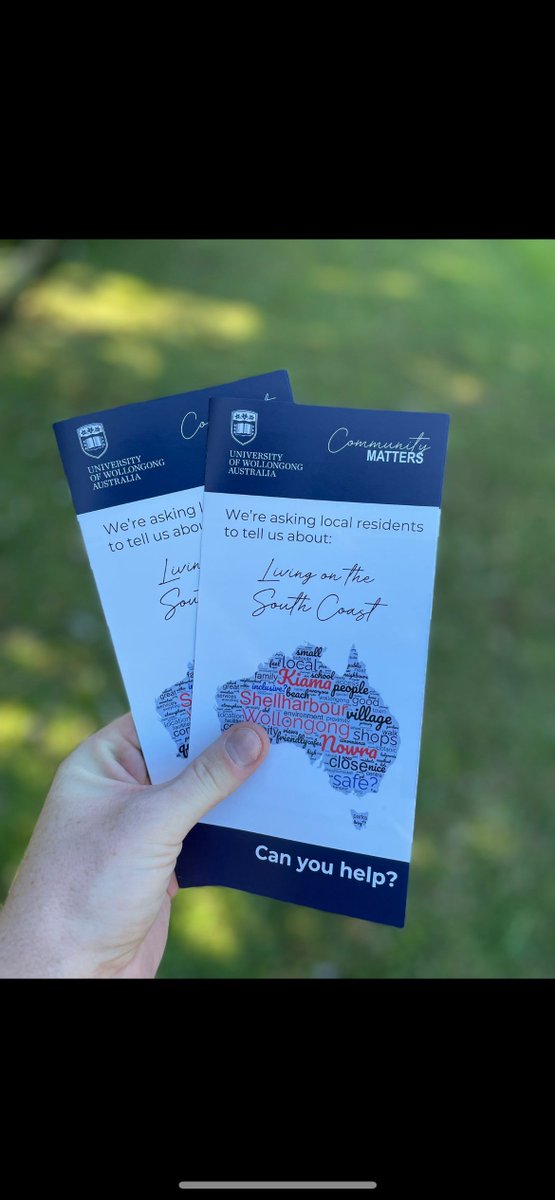 Hey #KiamaHeights, look out for us today! We’re coming your way to invite you to participate in #CommunityMATTERS. #HAS302 students will be out in force over the next few weeks, as part of their #WIL! Have your say here: buff.ly/3BTWcbw
@UOW @uowresearch @UOWASSH