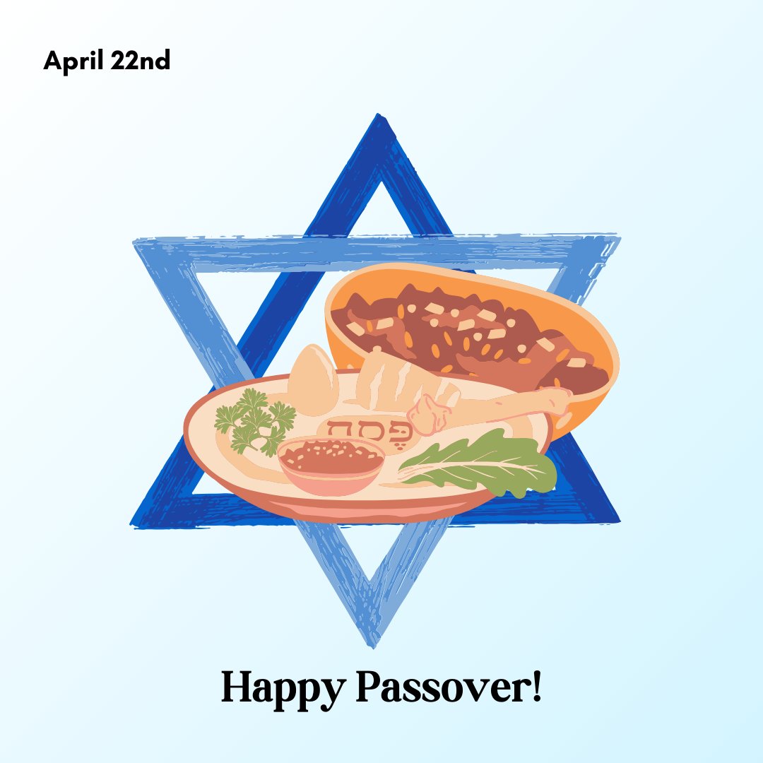 faithmocomd's tweet photo. Today marks the start of Passover, a massive celebration for many Jewish people around the world. It commemorates the Israelites' passage from Egypt over a 7-day period. Have a week of thoughtfulness and peace for everyone who celebrates! https://t.co/Mr6mJOflxM