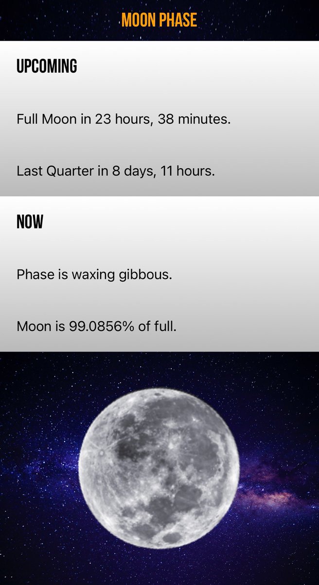 space_treasure8's tweet photo. Full Moon in 23 hours, 38 minutes.
 https://t.co/hjuH4A5vH5 #moonplus #fullmoon #moon 

Waxing Gibbous Moon 🌝 

Void Libra ♎️ https://t.co/iGlulPIhrw