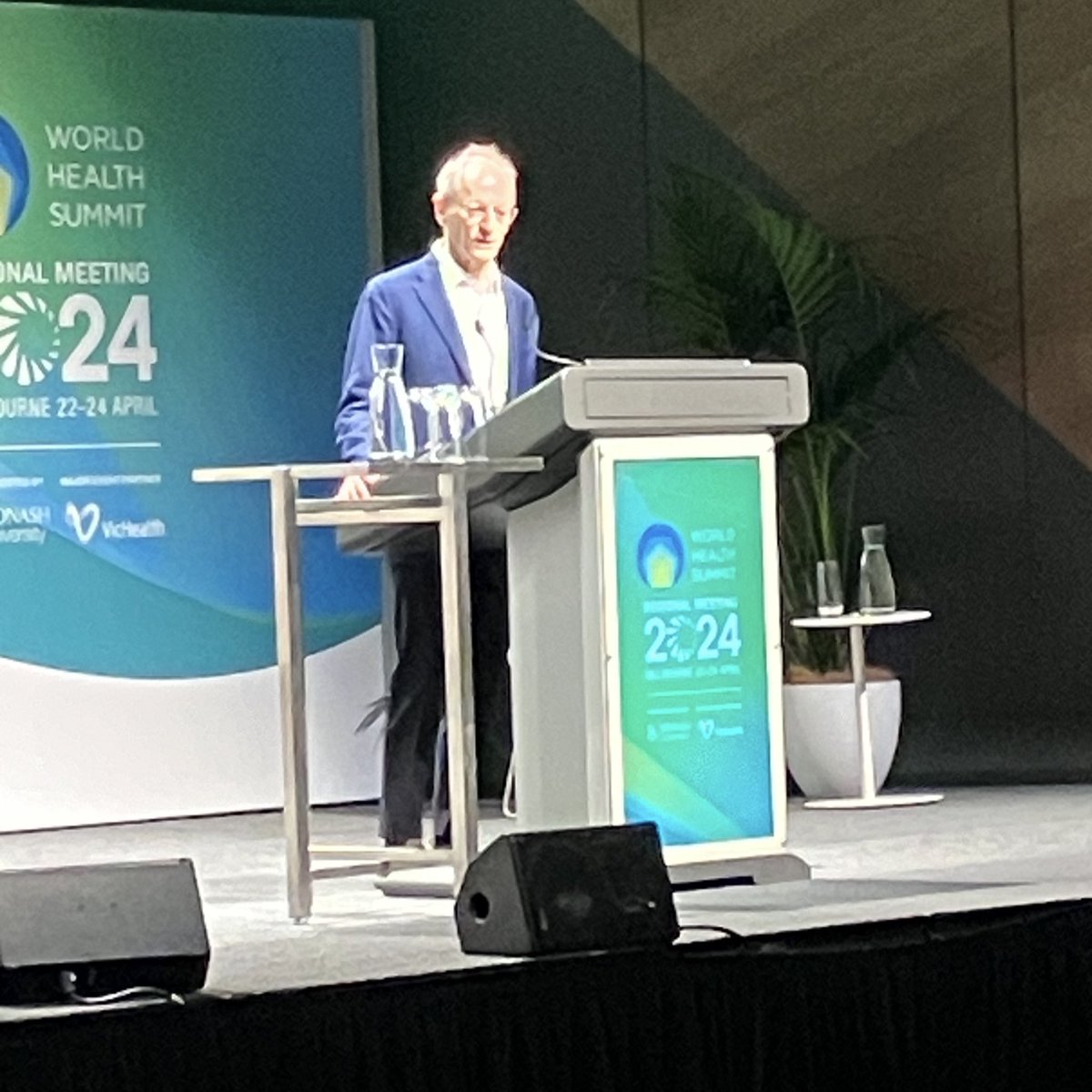 “We’ve got the evidence of what you can do but we don’t have the lived experience.” @MichaelMarmot on the need to bring together the triangle that moves the mountain (Thai proverb): People Government Knowledge (academia) #WHSMelbourne2024