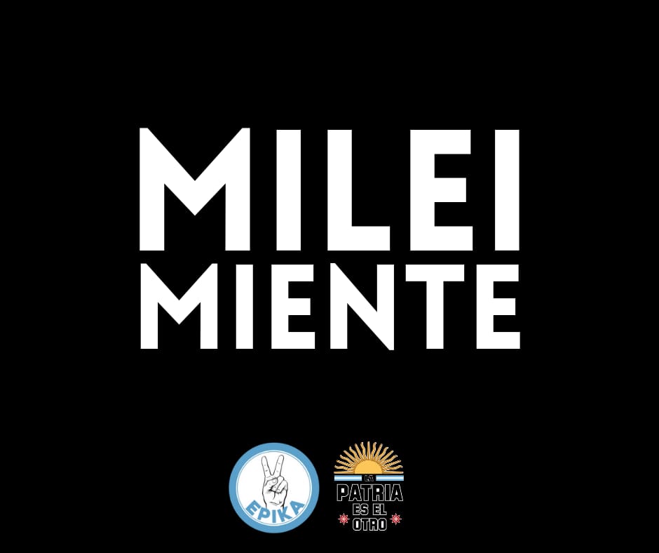 #MileiTeMintio #SuperavitFicticio