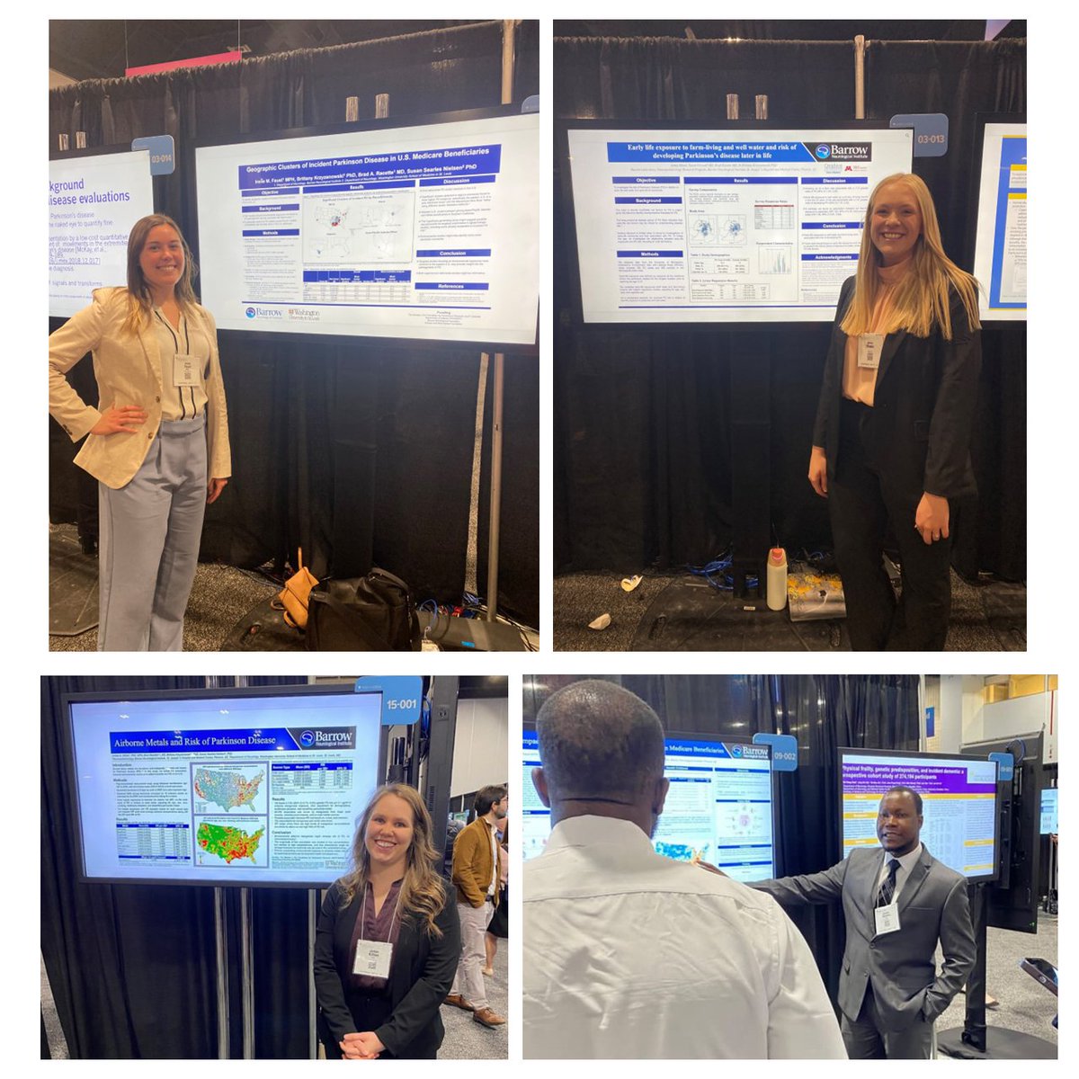 Proud to see my students and colleagues present several of our projects out of @BarrowNeuro focusing on Parkinson’s disease and Alzheimer’s at AAN last week.