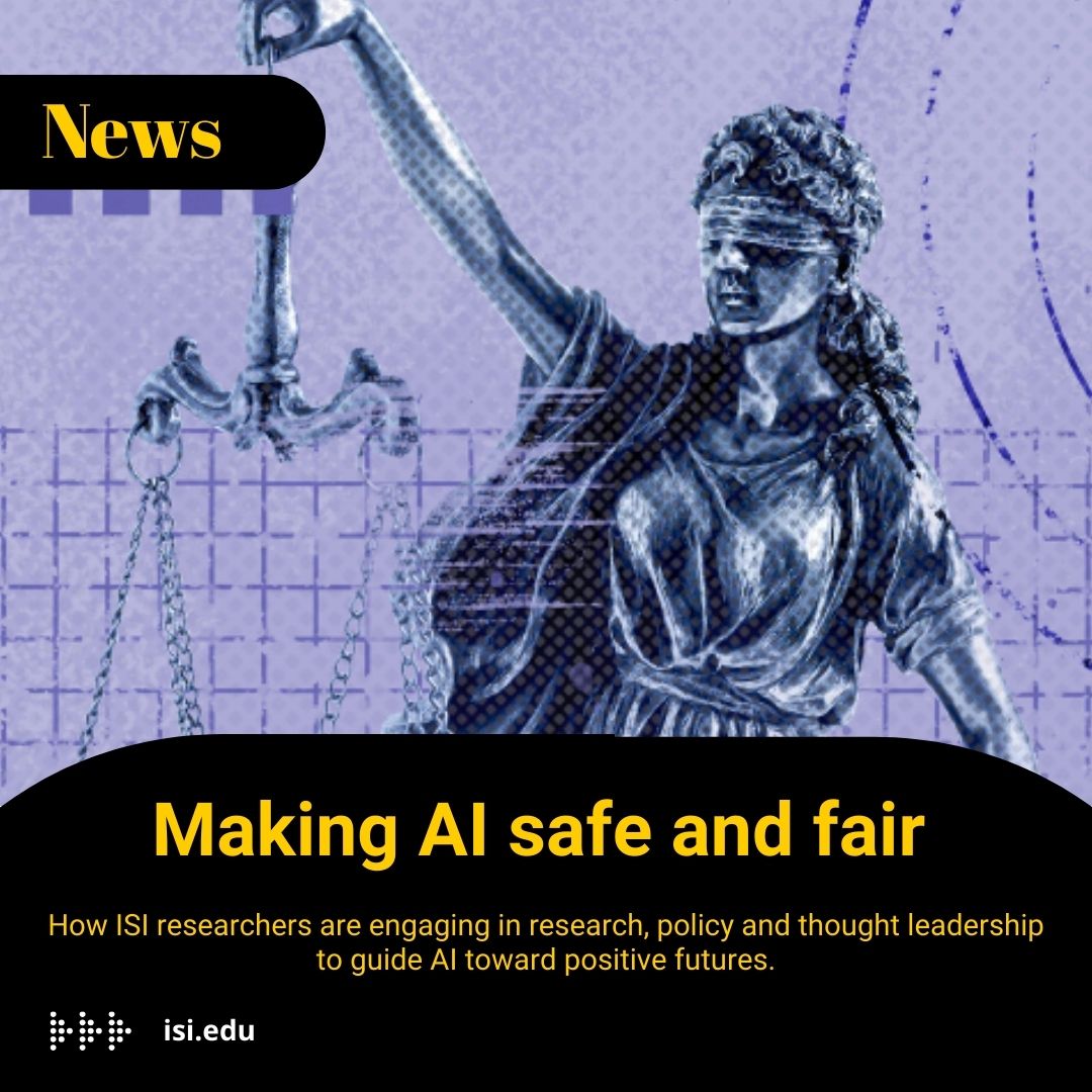 What can we do to ensure that our AI systems cause no harm? At ISI, scientists across a range of disciplines and expertise are chipping away at the emerging question of AI safety. Read more: bit.ly/3xVyz3U @USCViterbi @USC