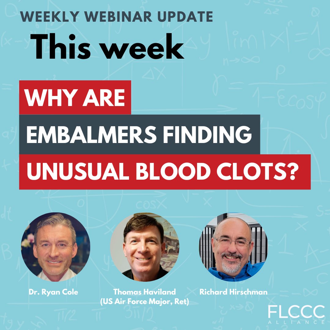 In a recent survey, 73% of embalmers found blood clots never seen before the introduction of COVID vaccines. And yet, an icy silence from public health agencies around this concerning trend - and excess deaths in general - remains. This week, guest host Dr. Ryan Cole @drcole12…