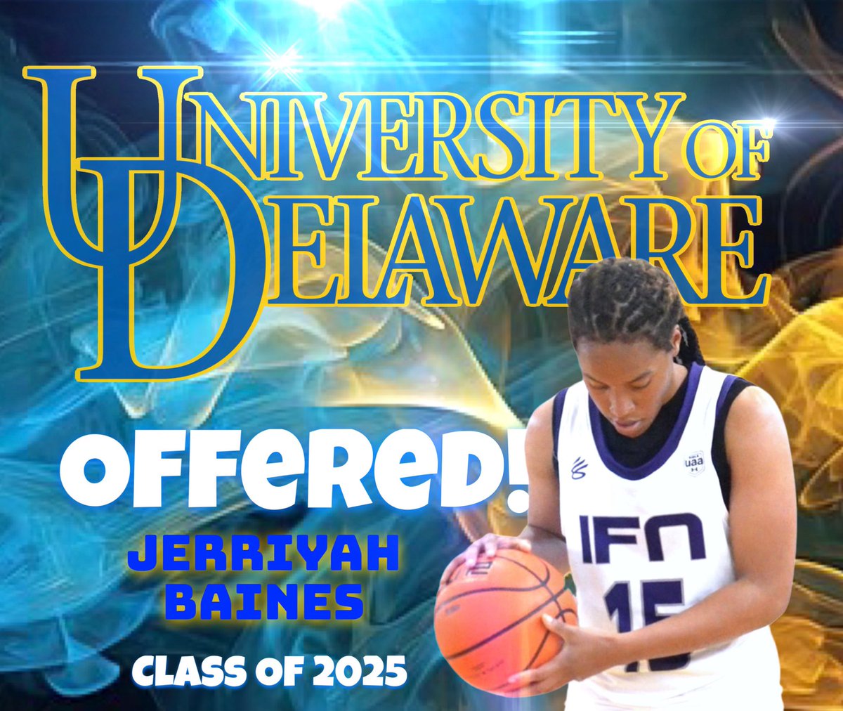 WE LITTTT 🔥! After a great conversation with @coach_scj22 & @breezi_breee I am excited to say I have received a offer from UNIVERSITY OF DELAWARE ! #welit! #wbb
