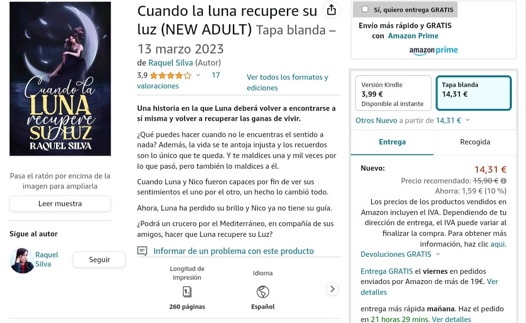 RaquelSilMer13's tweet photo. Mis libros en papel están en amazon con un 10% de descuento por el Día del Libro. ¿Te animas a darles una oportunidad a estas historias de romance new adult?

Enlace a Amazon: https://t.co/s5NBJ0sNSm https://t.co/5N8yv6UOir