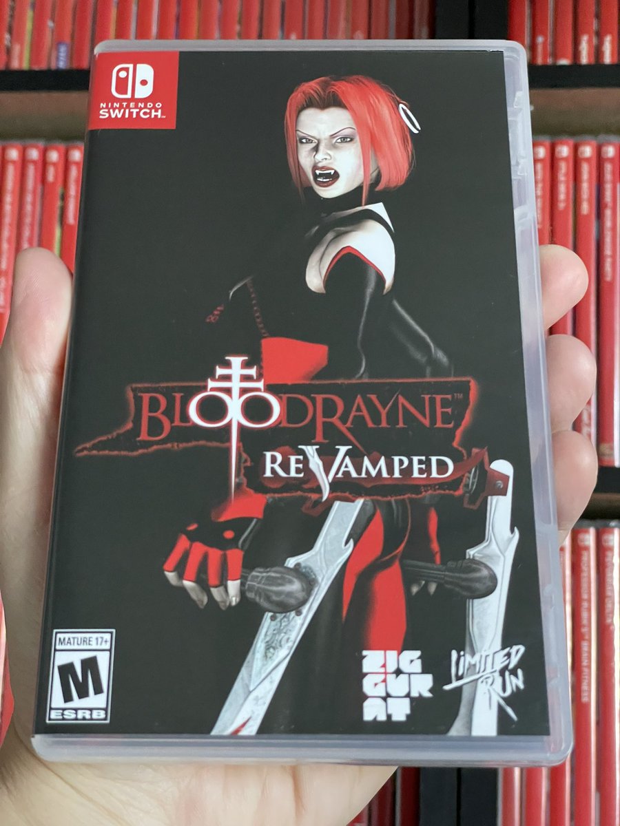 Switch arrival 1163, Bloodrayne: Revamped. Looking forward to jumping back into this title for the Switch, and hoping for a fantastic re-experience of this great game. Hope this version will bring it, back to life again, so to speak. Good way to close out my Monday. #SwitchCorps