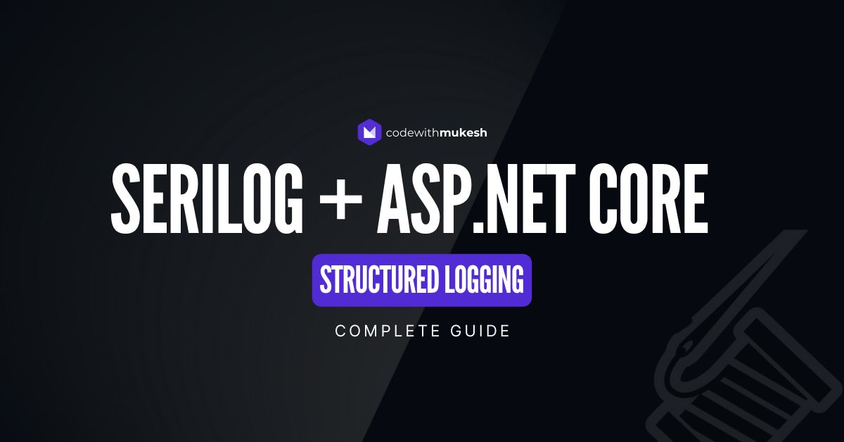 Structured Logging with Serilog in ASP .NET Core - The Complete Guide for .NET 8 Applications by @iammukeshm codewithmukesh.com/blog/structure… #aspnetcore