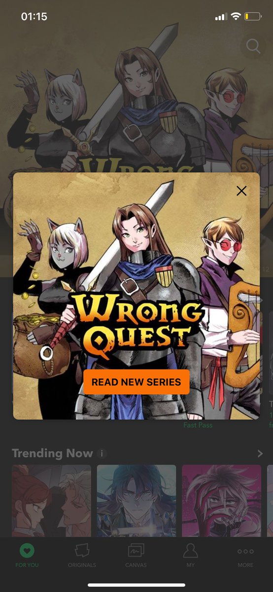 dream come true to see my webtoon on the front page today 🥺