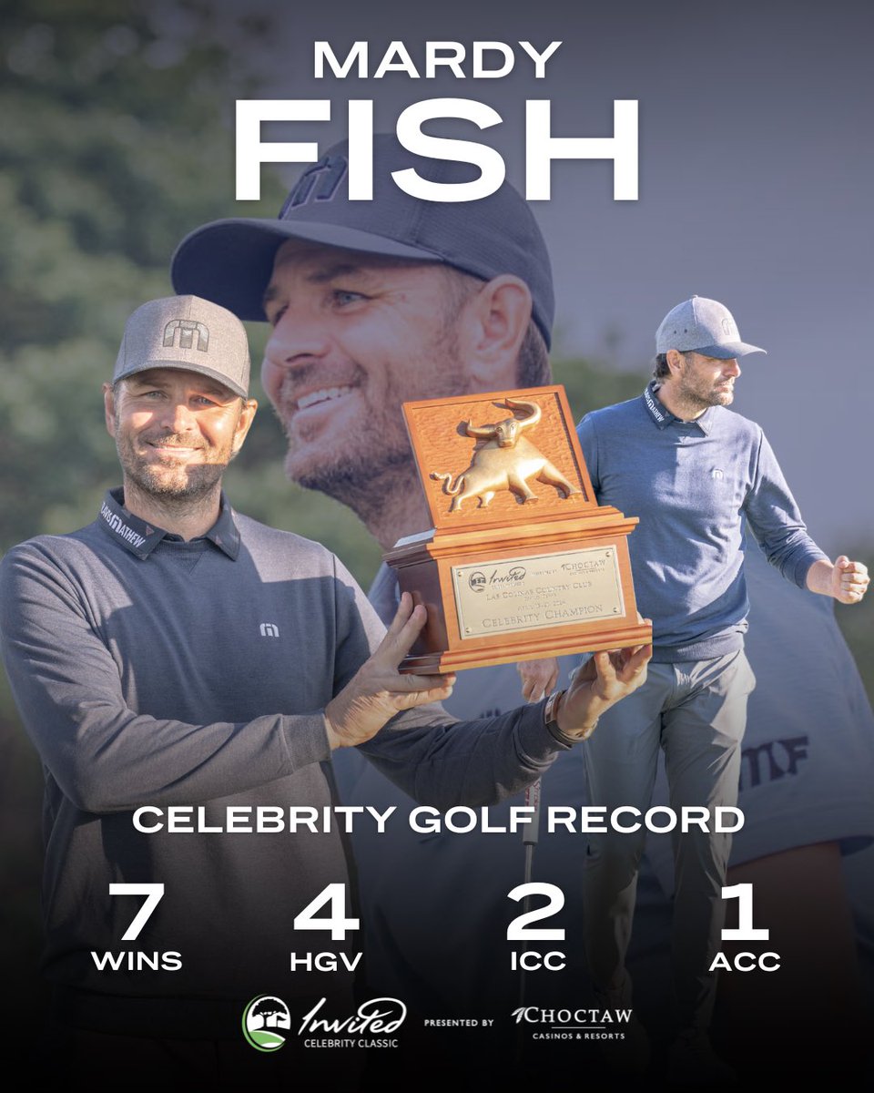 Mardy Fish 🤝 celebrity golf ⛳️ #InvitedCelebrityClassic