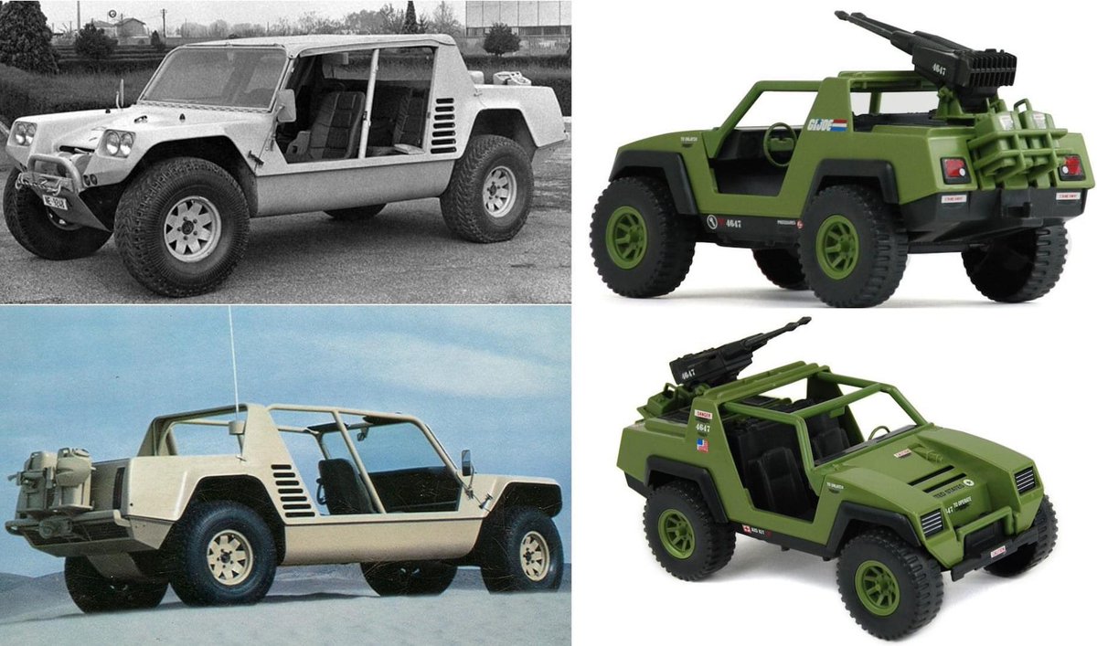DID YOU KNOW... the Cheetah was the first #Lamborghini attempt at an off-road vehicle and was demonstrated to the US military? The contract was awarded to AM General and their #Humvee! NOW YOU KNOW! bit.ly/2R4QWhJ #thefinestcc #gijoe #vamp #80stoys #actionfigures