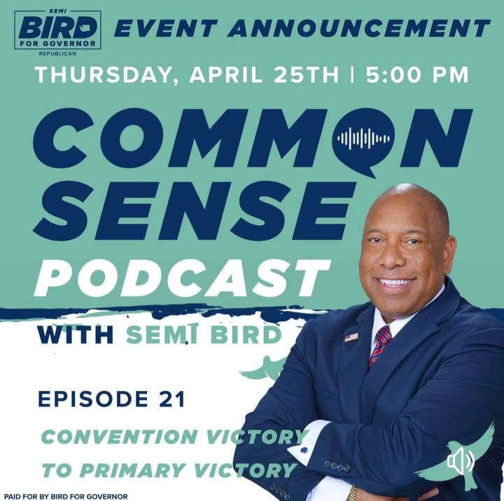 PODCAST ANNOUNCEMENT: Join me Thursday April 25th at 5:00PM on our Common Sense podcast where I'll discuss all of the excitement from the GOP Convention and reply to Dave Reichert and Bob Ferguson's comments about our victory and the convention delegates. I will also have a Live…