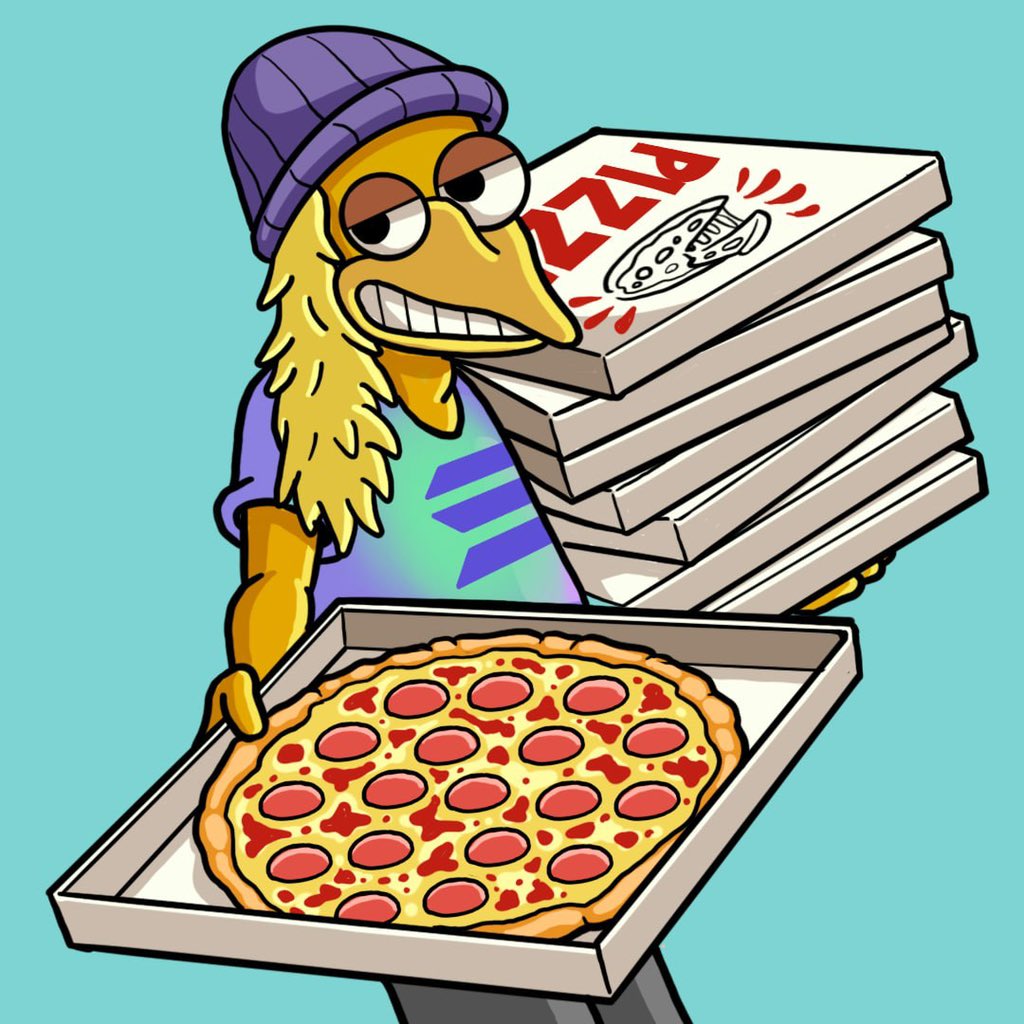 @coinmerge #BirdDog @SOLbirddog come thru delivering the good vibes and pizza 🍕 hahah best community in the space and Fire narrative to Ape in this cycle.. don’t fade the Boys Club💎🔥🔥 $Pepe $Andy $Brett $Wolf CA: 3XTp12PmKMHxB6YkejaGPUjMGBLKRGgzHWgJuVTsBCoP