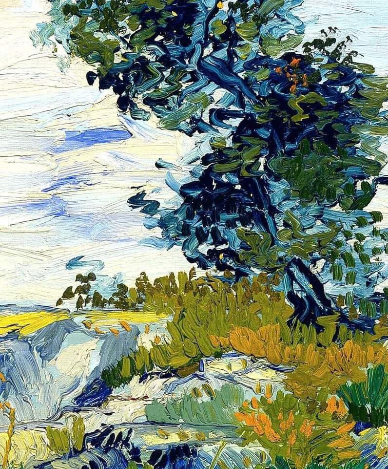 Las rocas, 1888, Vincent Van Gogh