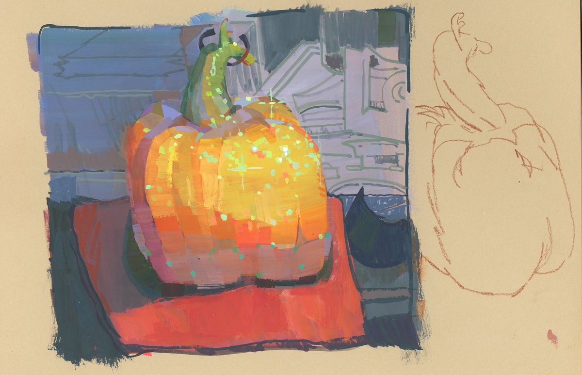 food sketch pokemon (creature) no humans traditional media jack-o'-lantern animal focus  illustration images