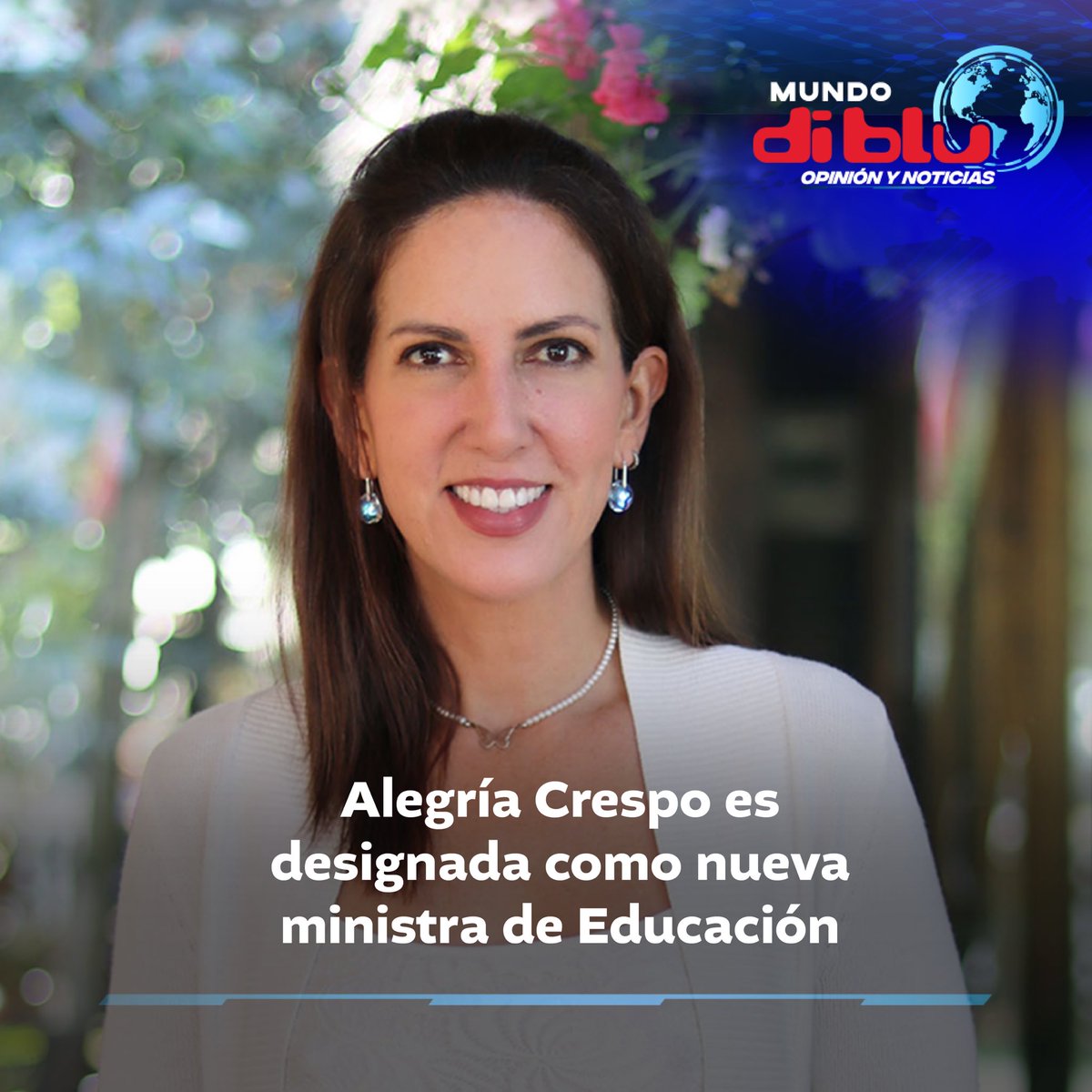 📌 Mediante el Decreto Ejecutivo 234, el presidente Daniel Noboa designó a Alegría Crespo como nueva ministra de Educación en reemplazo de Daniel Calderón, quien ejerció esa función desde el 23 de noviembre del 2023. #Ecuador #urgente #ultimahora