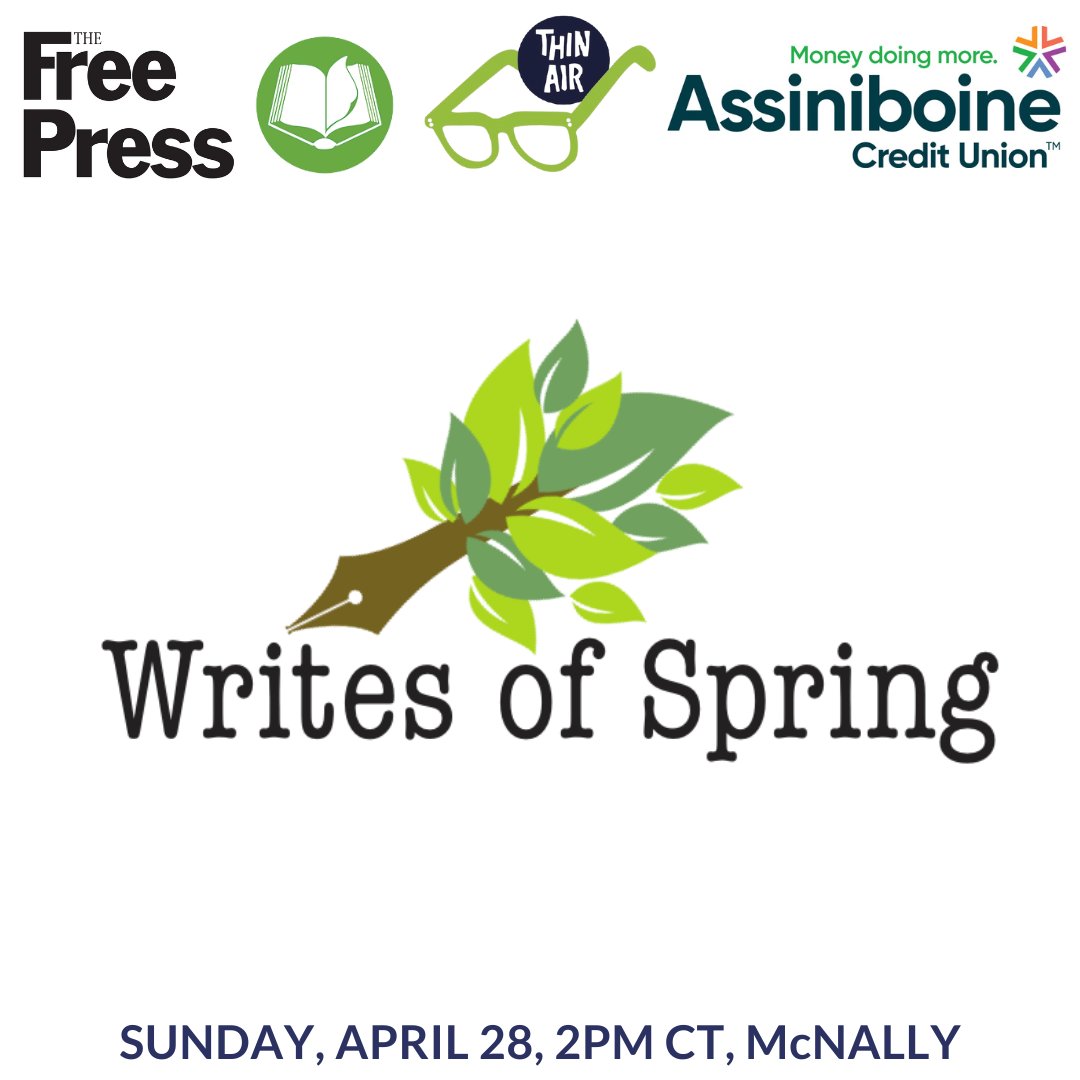 For the ninth year in a row, Writes of Spring—a NPM project of the WIWF and the @WinnipegNews—will appear in the print and online editions of the newspaper. Poems by Manitoba writers will appear in the WFP on April 27 and will be launched at @mcnallyrobinson the next day!