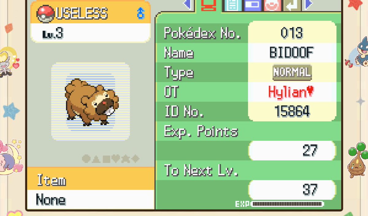 The only appropriate name for a Bidoof 😤