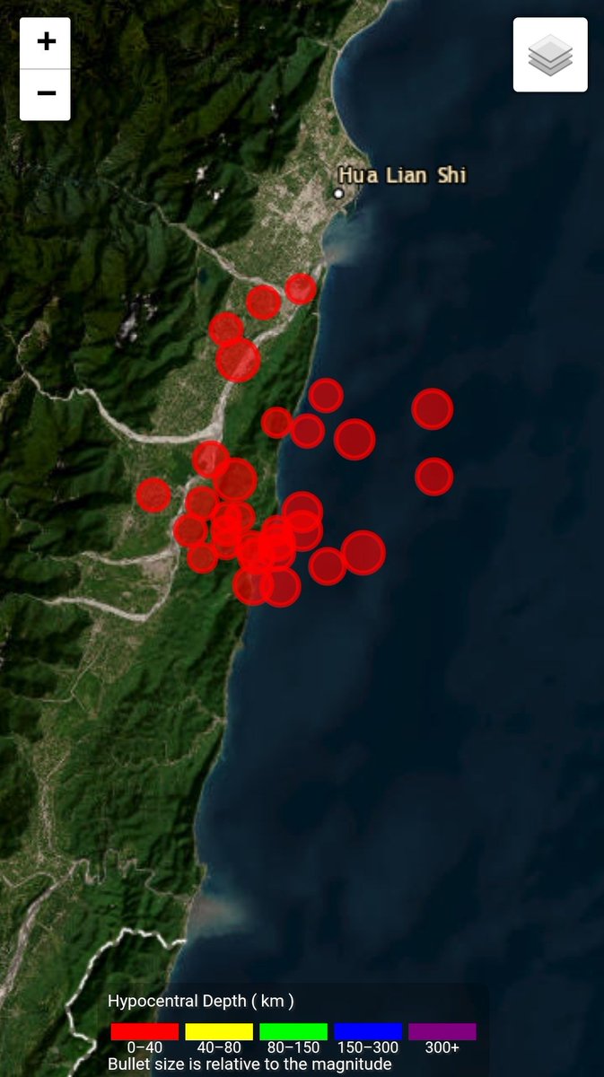 Continua los sismos en Taiwán Esto no para Sres #earthquake #DiadeLaTierra #Taiwan #Hualien