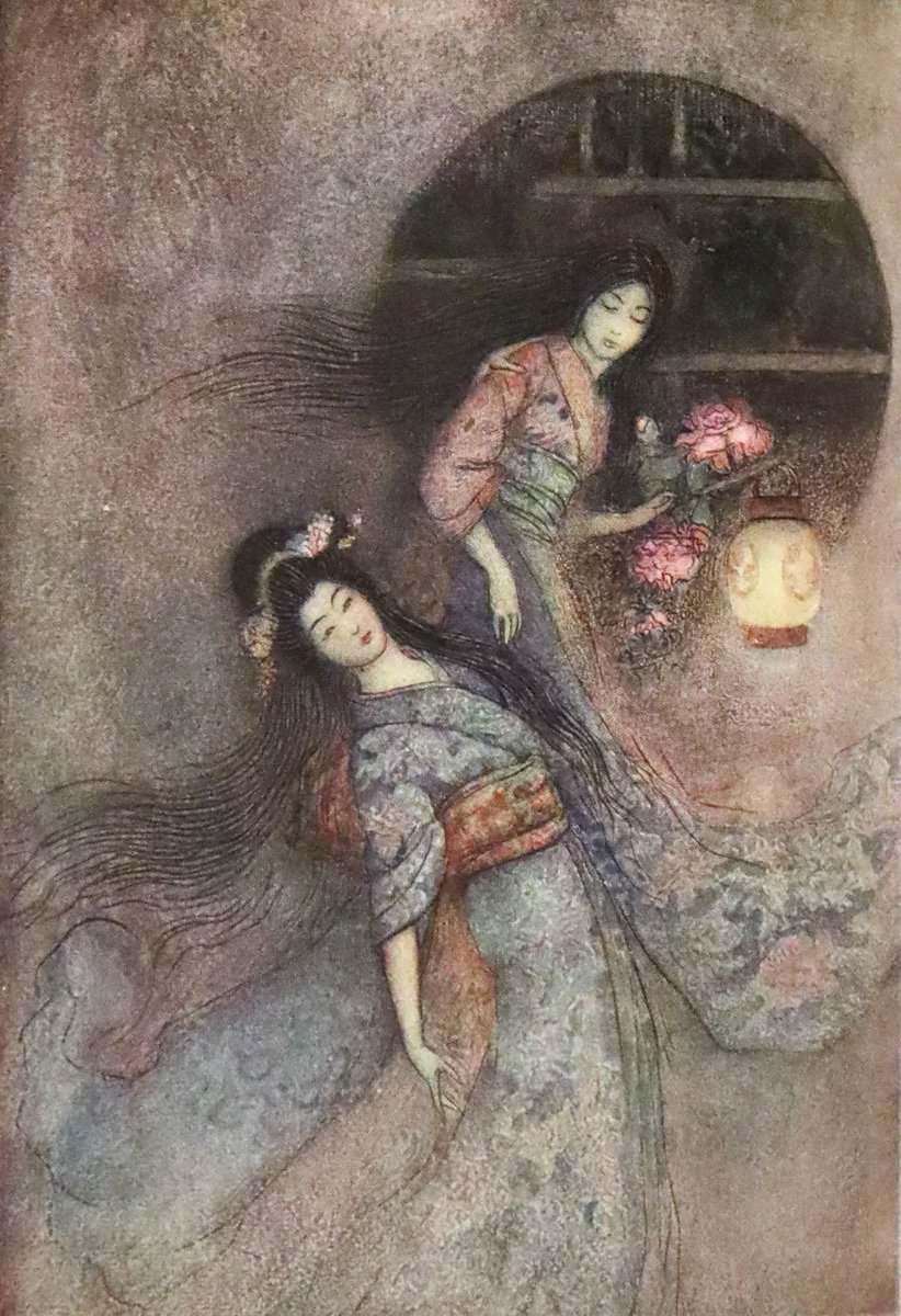 'Green Willow and Other Japanese Fairy Tales,' illustrated by Warwick Goble (1912 Rare Edition). mflibra.com/products/1912-…
Explore the mystical stories of Japan through Goble's captivating illustrations.
#BookWithASoul #MFLIBRA #OwnAPieceOfHistory #JapaneseFairyTales #WarwickGoble