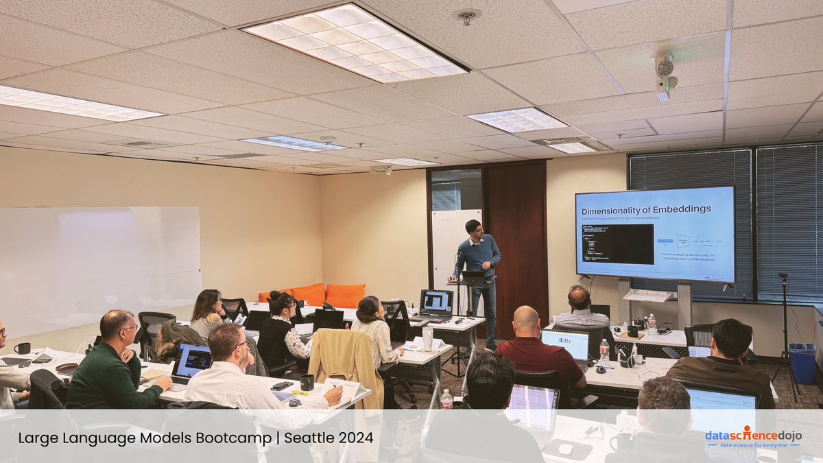 🚀Exciting news: Our LLM Bootcamp started off today! 🚀 Live from Seattle, here's what attendees are learning on the first day of the bootcamp. Session 1: Emerging Architectures for #LLM Applications, by Raja Iqbal Raja delivered a comprehensive overview of the technologies and…