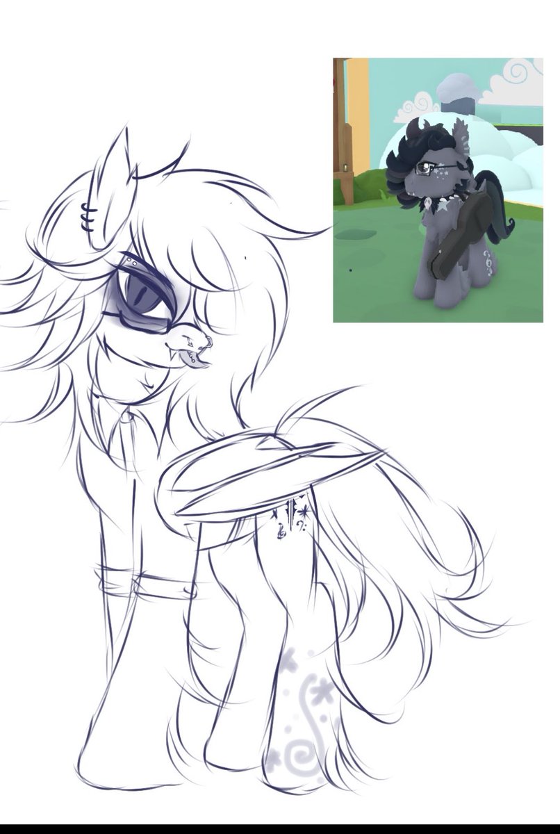 literally forgot i made a ponysona. look at me i’m so silly and cute