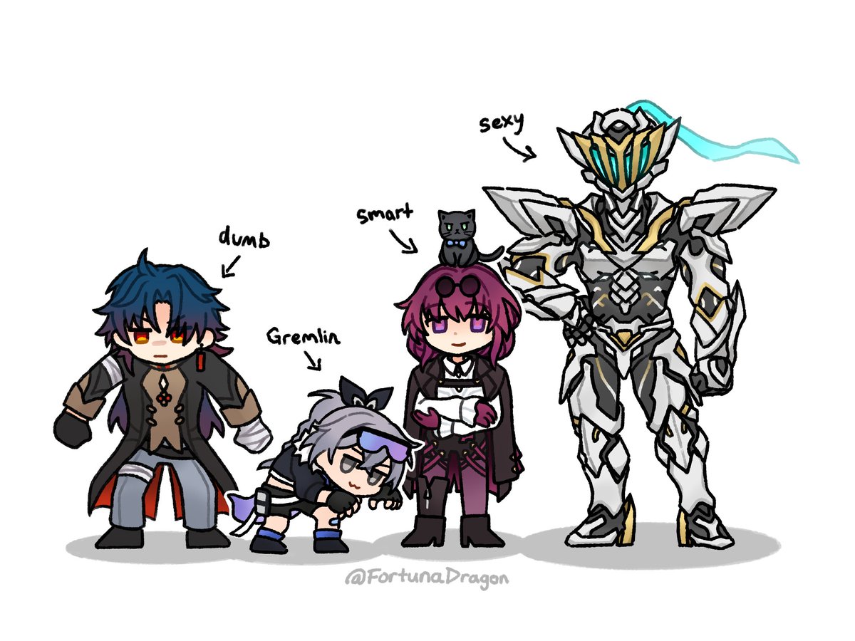 the stellaron hunters
#HonkaiStarRail 
#bladehsr #silverwolf #kafka #samhsr