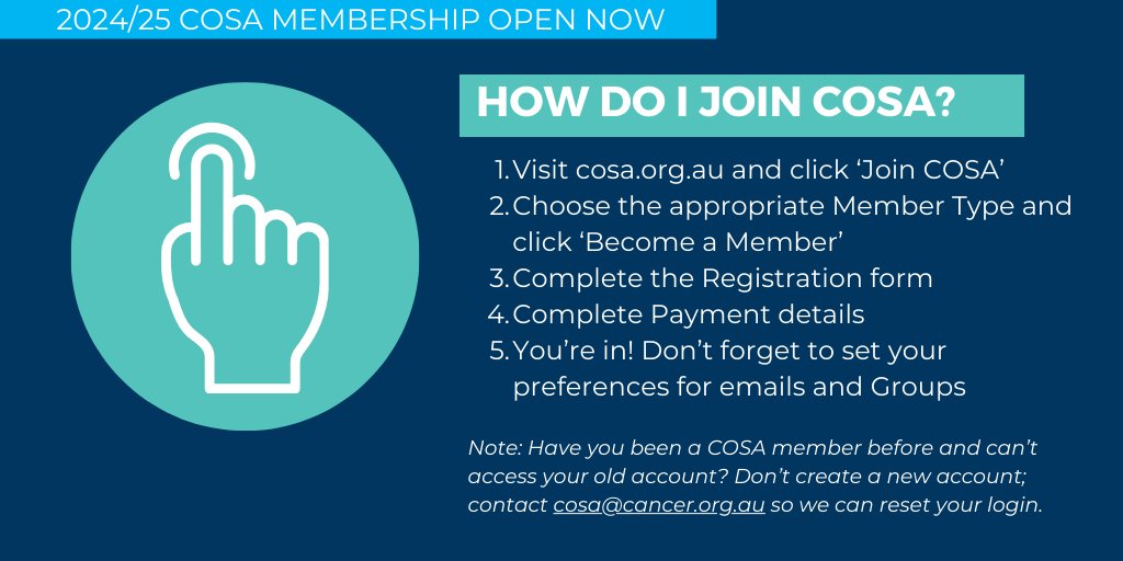 It only takes a few minutes to join COSA – Don't forget if you join by 30 April 2024 you will get bonus months of membership, and save on member rates before prices increase for 2024! Join now: bit.ly/3hXsDLm