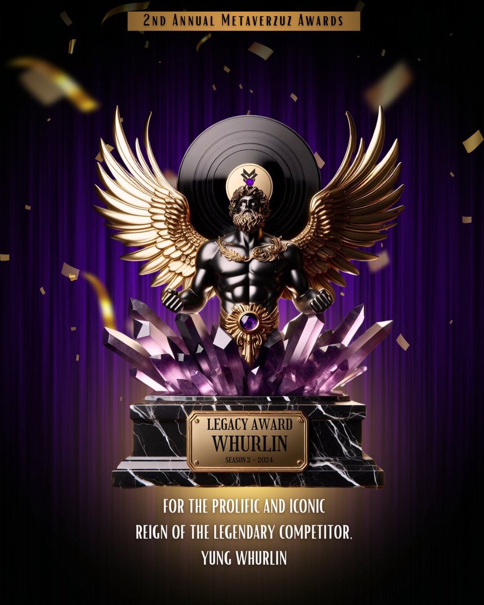 The Man
The Myth
The Icon

It is with great pleasure to present this award to a legend of MV. This man has conquered feats unlike any other individual. There is no #METAVERZUZ without him and his contributions.

Your 2023-24 Legacy Award goes to @YungWhurlin 🏆  #MVAs