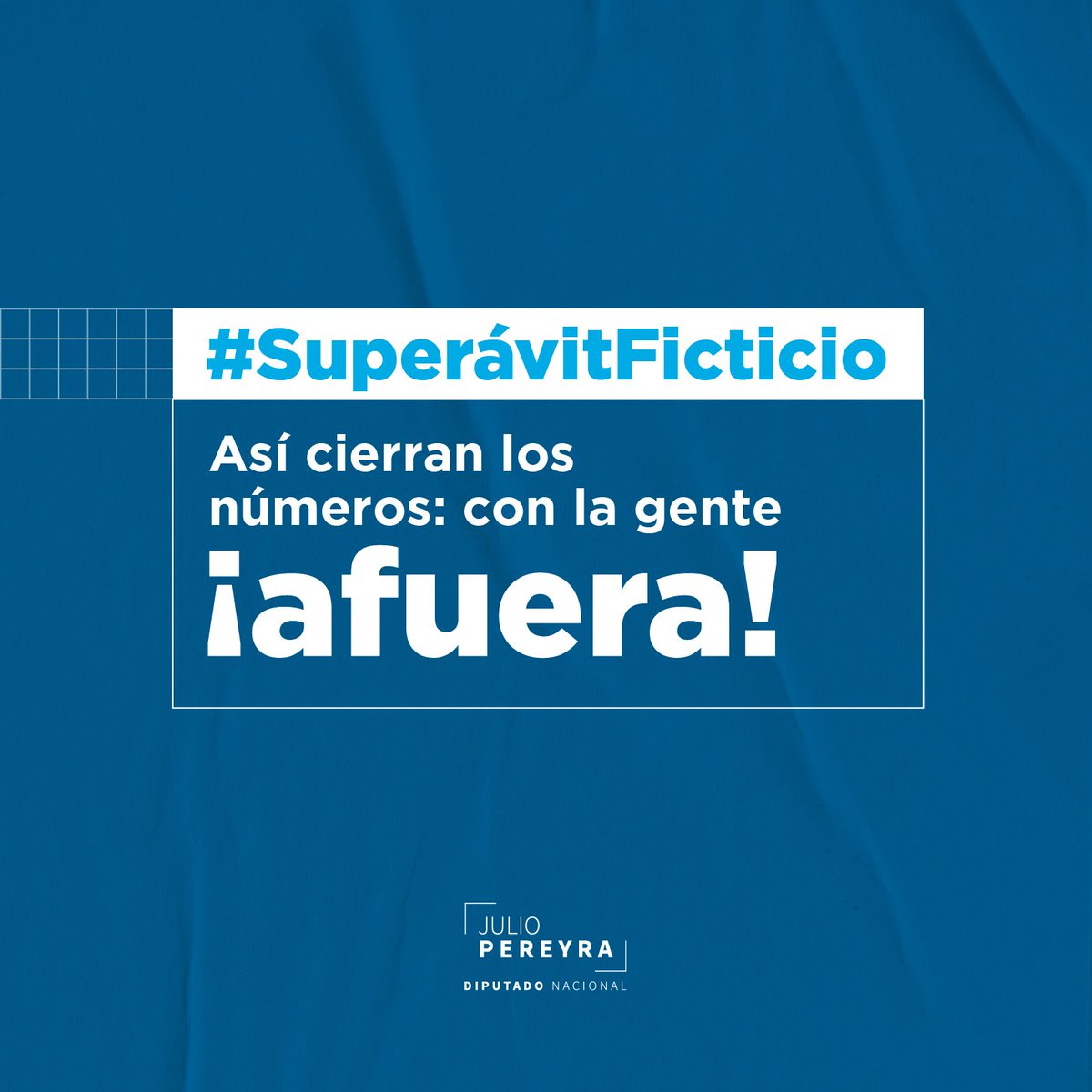 PereyraJulio's tweet photo. Detrás de los números de la cadena nacional del Presidente, hay una realidad que golpea los sectores más vulnerables, va contra el desarrollo federal del país y el progreso con igualdad al ajustar uno de los sistemas universitarios más destacados en el mundo, y paralizar la obra pública.

Los números cierran ¡con la gente afuera!

#SuperávitFicticio #CadenaNacional