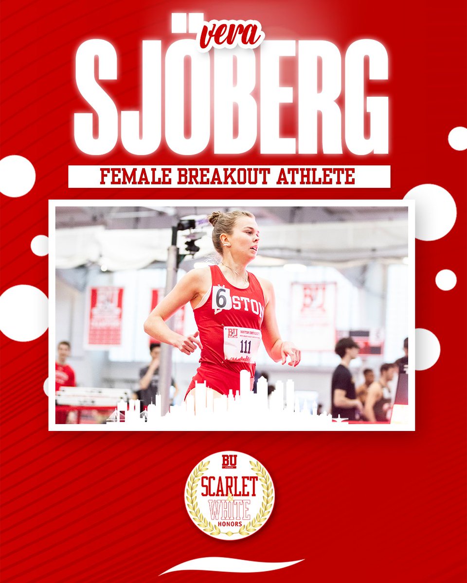 We move on the Breakout Athletes. On the women's side, the winner is Vera Sjöberg of @TerrierTFXC! #BUSWH