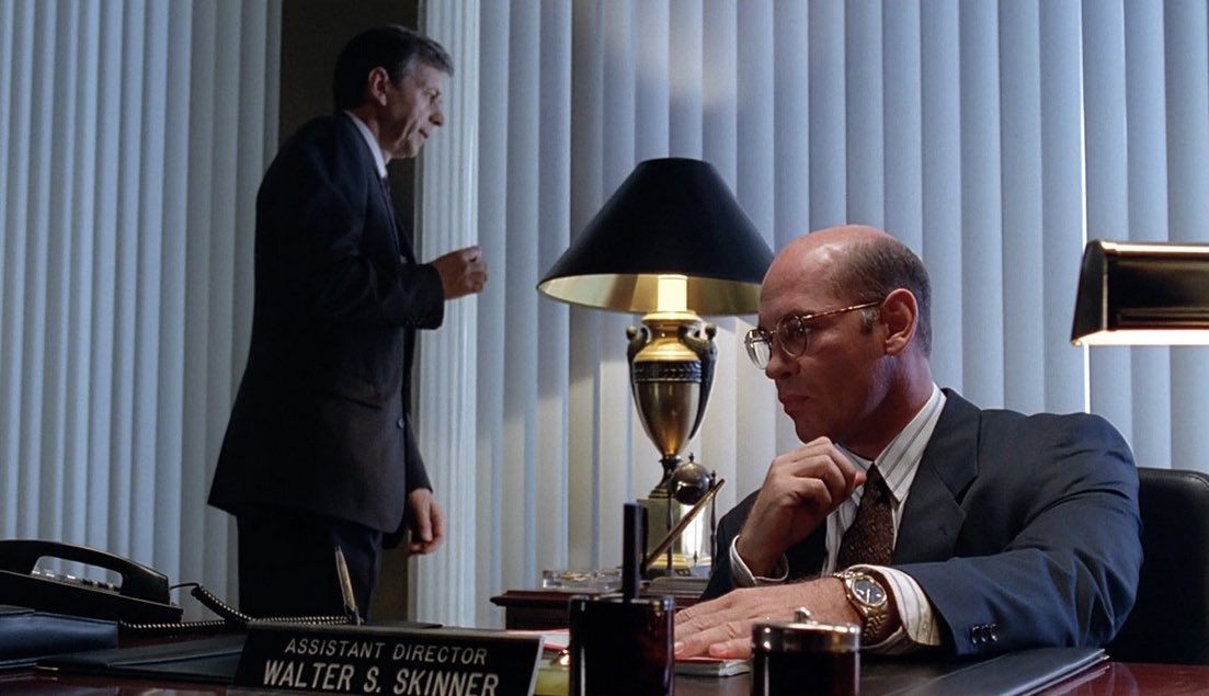 30 years ago today, The X-Files episode Tooms introduced us to Assistant Director Walter S. Skinner, portrayed perfectly by Mitch Pileggi. He didn’t seem like much of ally at first, but as the years went by, it was clear whose side he was on.