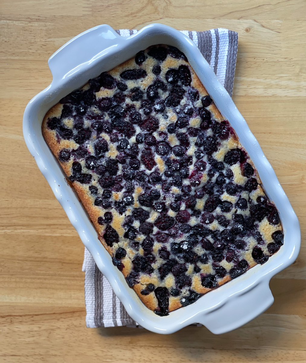 Made a blackberry and blueberry cobbler.