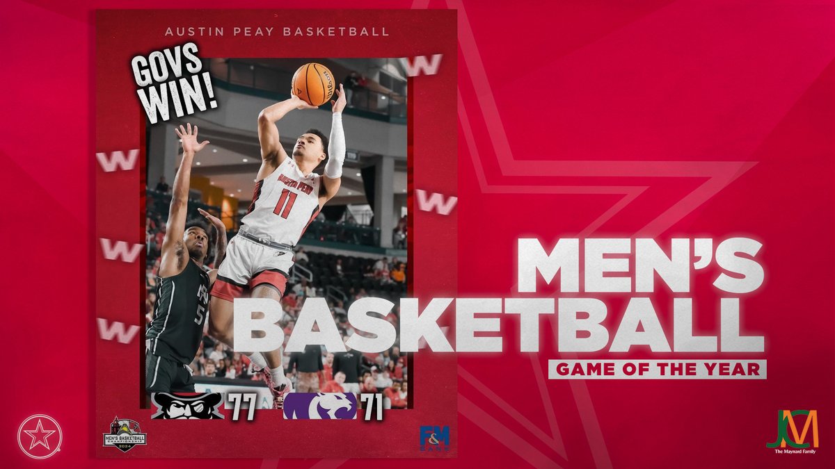 The Govs punched their first-ever ticket to the ASUN Championship led by a masterful and career-high 34 points by Dezi Jones in front of a rocking crowd at @FMBankArena, and that's why it's our 𝐆𝐚𝐦𝐞 𝐨𝐟 𝐭𝐡𝐞 𝐘𝐞𝐚𝐫!🎩🏀 @GovsMBB | #ESPEAYS24