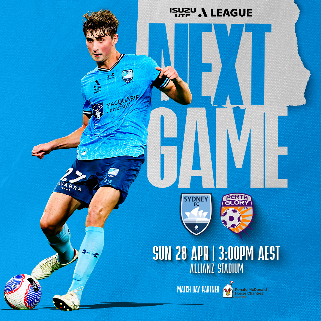 A weekend of football action you don't want to miss 🍿

A place in the Grand Final on the line 💪
A home Elimination Final on the line 🏠

See you there 🫵

Women's 🎟️ shorturl.at/bmqvB
Men's 🎟️ shorturl.at/eszM9

#WeAreSydney