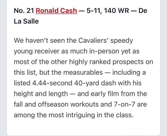 #AGTG✝️ Blessed to be Ranked No.21 Player, and No.4 Wr in the state of Louisiana. @JimmyDetail @RecruitLouisian @PrepRedzoneLA @JeritRoser @samspiegs