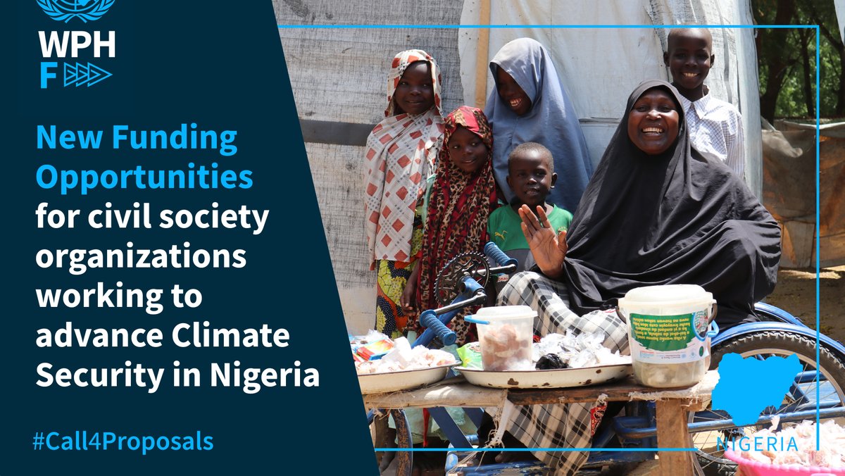 🚨 LAST WEEKS TO APPLY! 🚨 Women's orgs across #Nigeria are encouraged to apply for @wphfund funding for local projects aiming to enhance the leadership of women & girls in #ClimateSecurity & justice efforts. Deadline is 3 May! bit.ly/3wWrVdw #Call4Proposals