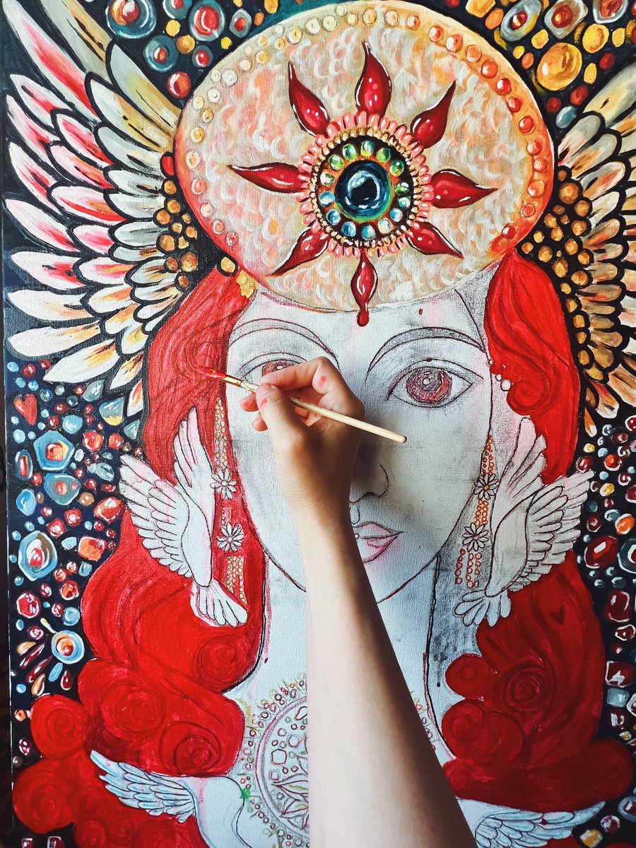 Work in progress, working with feminine energy and the root chakra 🌹❤️

Follow my Instagram! @ valerialejandra_ 

#paint #paintings #redoaintings #feminineart #femaleart #WomenEmpowerment #womenart #womenartist #womanpainters #painters