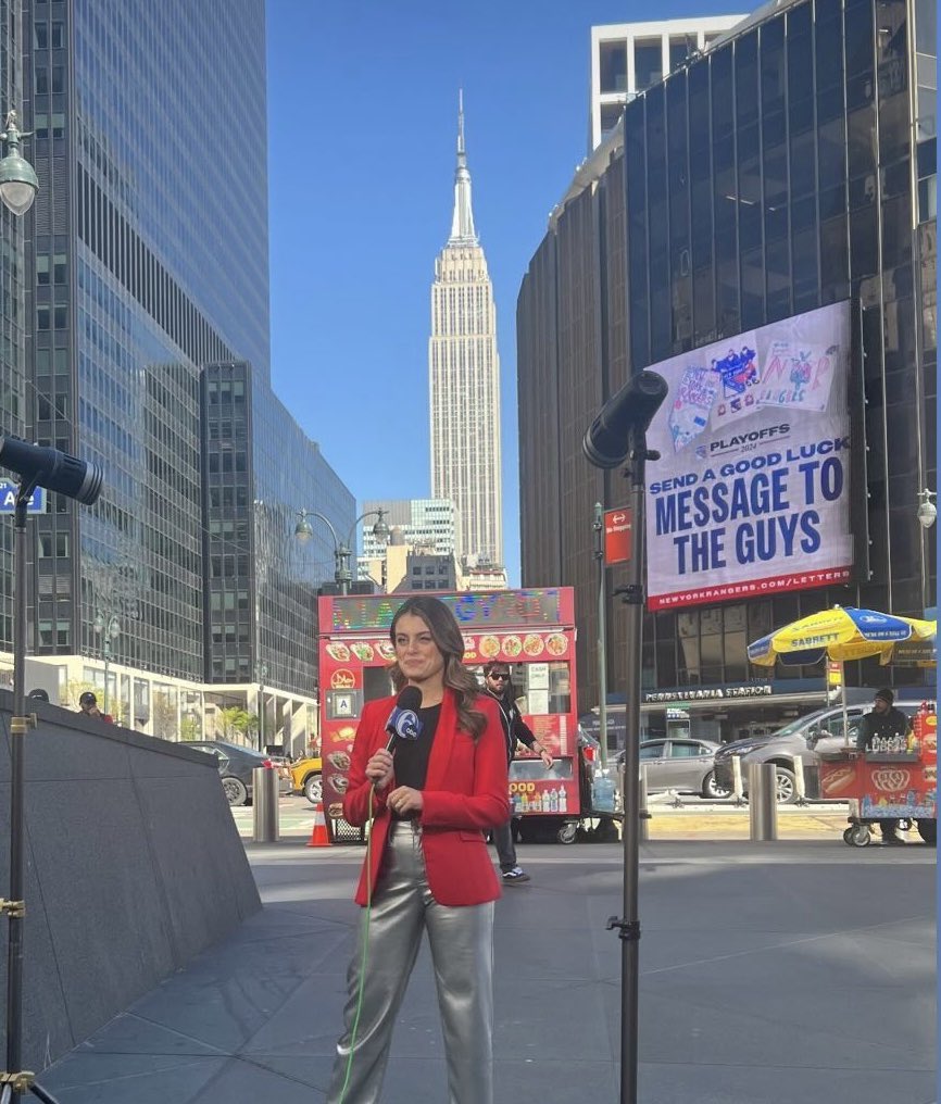 Every sportscaster dreams of going LIVE from Madison Square Garden. Today, client @ella_galati of @6abc sports got to check “The Garden” off her bucket list. 🏀🎤🏀🎤 @sixers at @nyknicks @NBA Playoffs #PhiladelphiaTVNews #WPVI #6ABC #GabriellaInNYC #TeamCBK