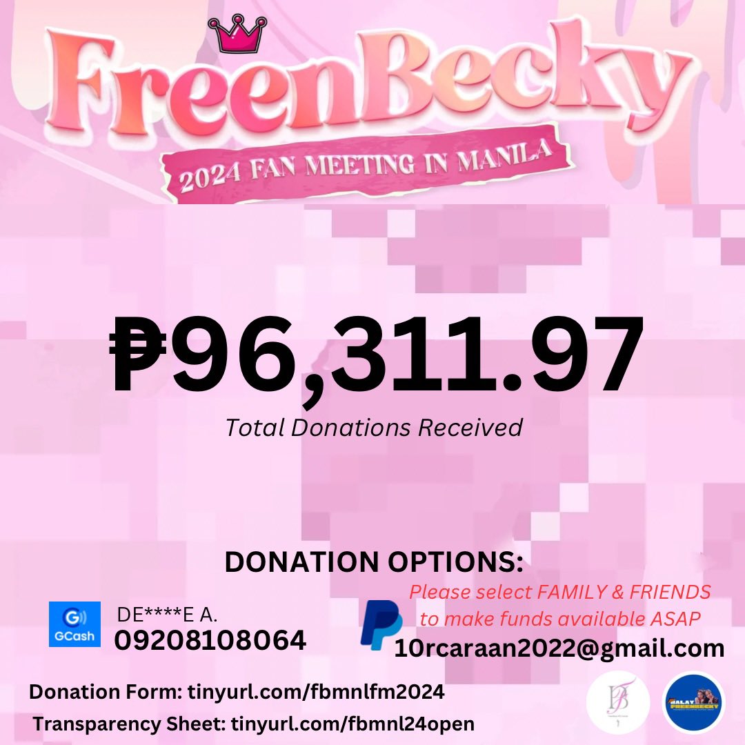 FreenBeckyINTL's tweet photo. 🚨 HELP RT 🚨

D-4 and we got total of ₱96,311,97!

Fam, we still have 691 tickets available. We wont stop here. 

FreenBecky, Freen, and Becky fans, LETS UNITE! 💖 We need YOU, fam!

Donate here:
https://t.co/waMbudRiLt

#FreenBecky
#srchafreen #beckysangels https://t.co/ruRN5MMd1T