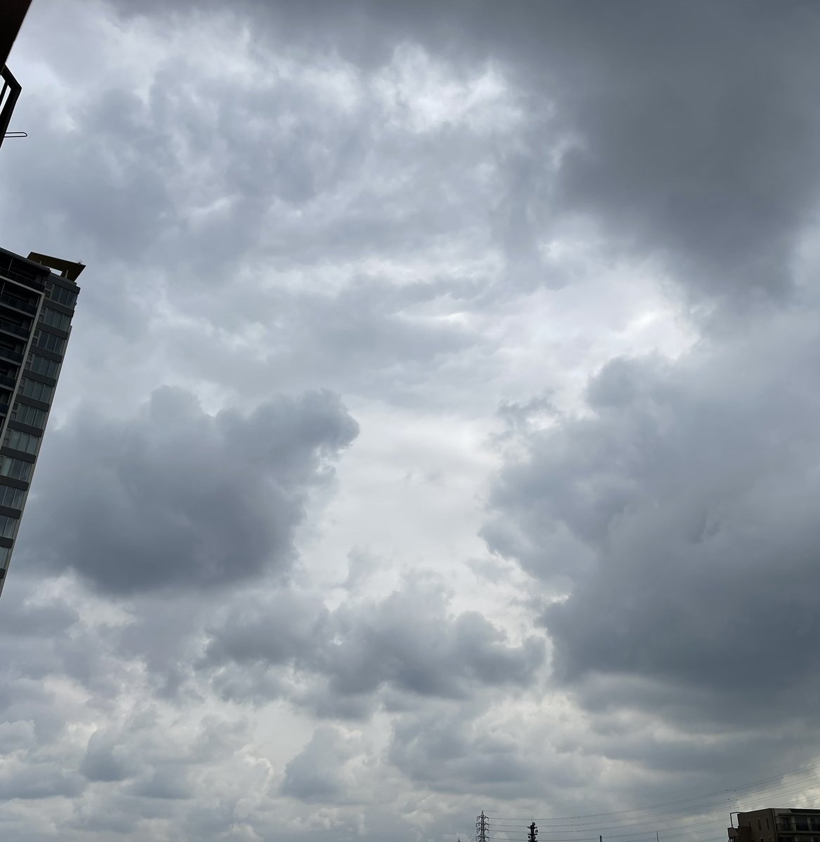 おはようございます
9時20分過ぎ、どんよりな空☁️
いつ降ってきてもおかしくない空模様☂️
#ケサソラ
#曇天
#iPhone12promax