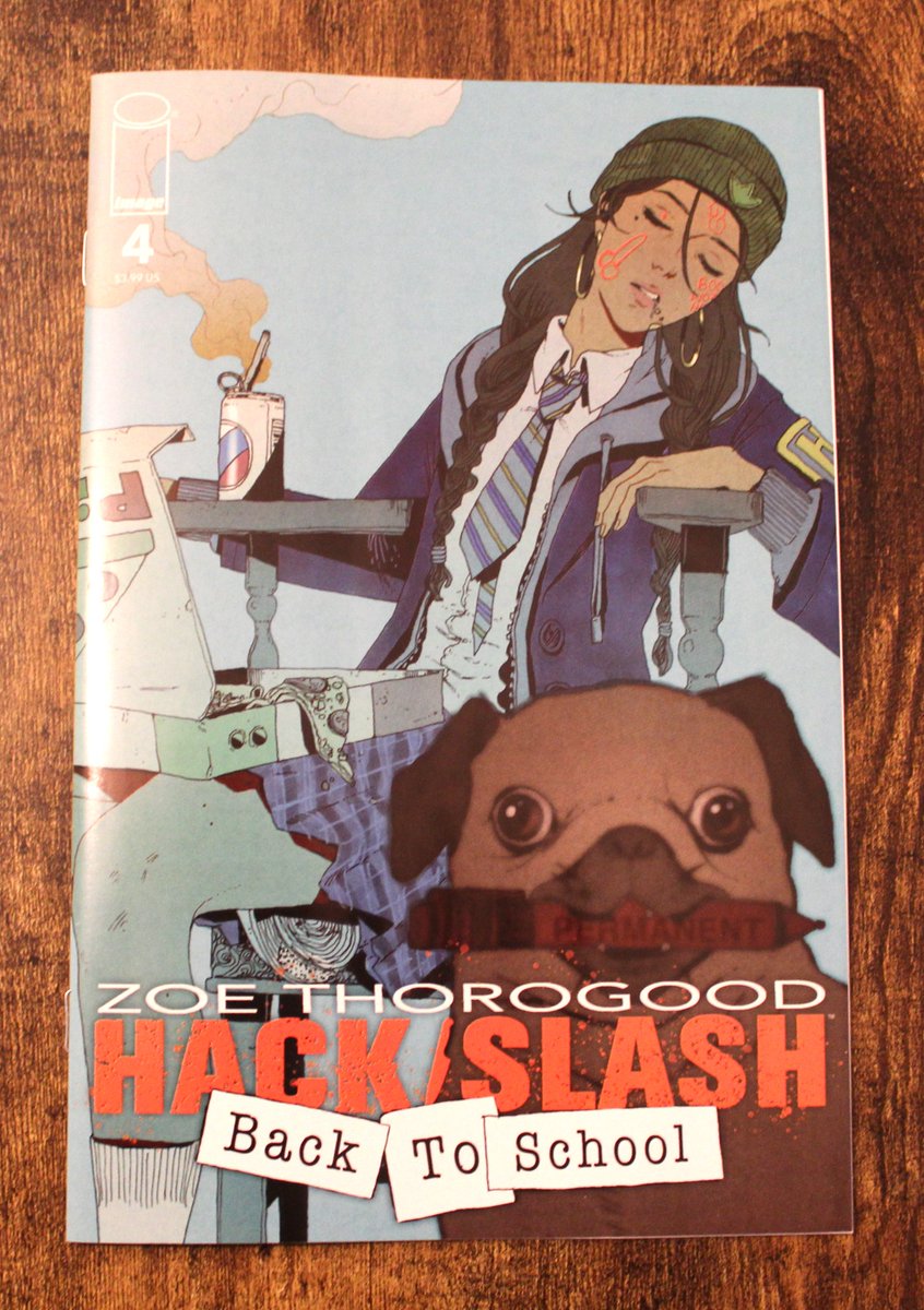 Hack/Slash : Back To School issue 4 has been a fun #comic! @zoethorogood does a very awesome job to visually show her work in each panel! I've enjoy this series & finale, now... just got catch up more on the franchise but it has grabbed my attention! @ImageComics @HackinTimSeeley