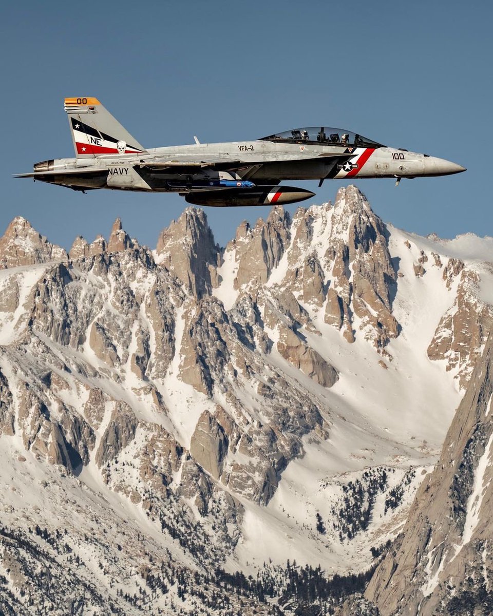 U.S. Navy F/A-18F with Strike Fighter Squadron 2 (VFA-2) - 📸:. point_mugu_skies (IG) “Bounty Hunters adding a splash of color to the Sierras. 4/2024”
-
#vfa2 #bountyhunters #FA18F #Bullet #NAVY