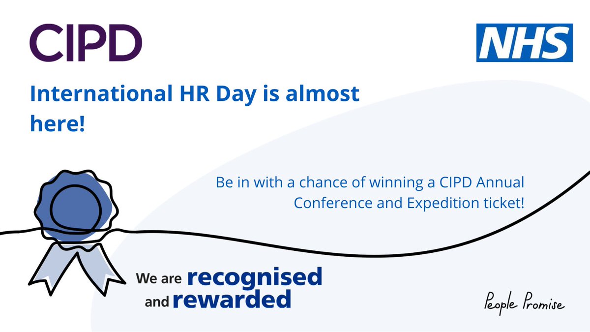 On 20 May, #InternationalHRDay, we're hosting a virtual session to celebrate our HR and OD #NHSPeopleProfessionals. Register for the 11am - 12pm session and be in with a chance of winning a CIPD Annual Conference and Expedition ticket courtesy of @CIPD. ow.ly/zqm950RysSp