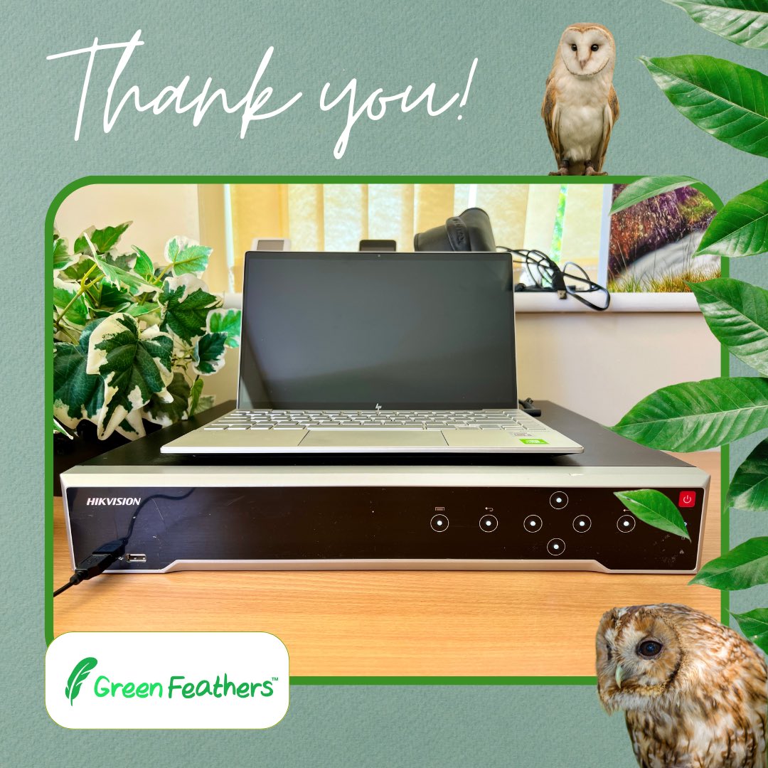 💚 ABSOLUTELY INCREDIBLE, GENEROUS, KIND - I’m at a loss for words! After hearing about the NVR failure here - the fabulous @GreenFeathersUK team have been in touch and offered me a new Network Video Recorder! From the bottom of my heart -THANK YOU- you’re totally awesome!👏🏼👏🏼👏🏼